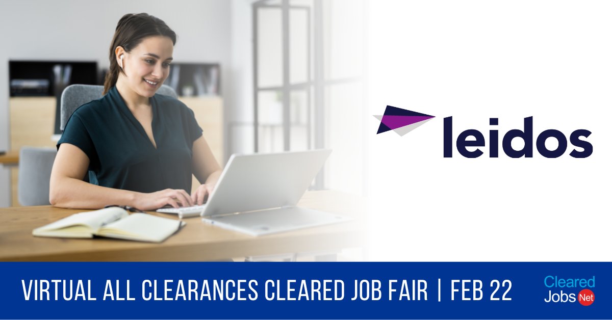 ClearedJobsNet's tweet image. Check out the possibilities with @LeidosInc at the February 22 Nationwide Virtual #ClearedJobFair app.brazenconnect.com/events/Jnm17?u… #SharePointDeveloper