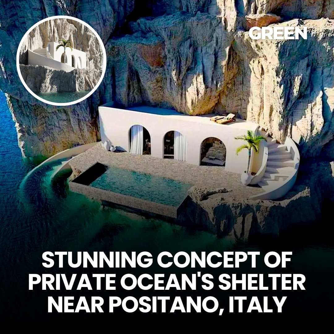 Explorgreen's tweet photo. Who else is dreaming of a private escape in the Mediterranean? 😍
Ocean's Shelter is a stunning concept of a luxury villa near Positano, Italy. 🇮🇹
#travel #italy #luxury #wanderlust #oceansshelter https://t.co/CtNqzyBw5F