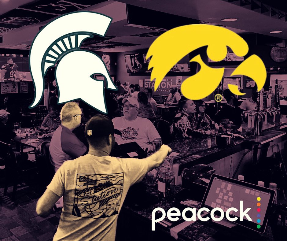 Can the #Hawkeyes make a late-season run?? 🙏🏽

A win tonight at Michigan State would be a big one! • 6:00 we’ll have it on good ol Peacock with 🔊 @thestationdsm @KXnODrive @trentcondon 

#sportsbar #localrestaurant #hawkeyes #peacocktv #desmoinesfoodie #msuspartans