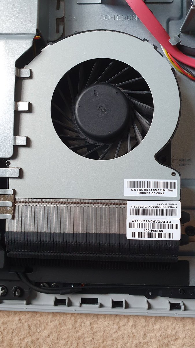 Slow HP Pavillion fixed today...processor being throttled by overheating. #pcrepairs