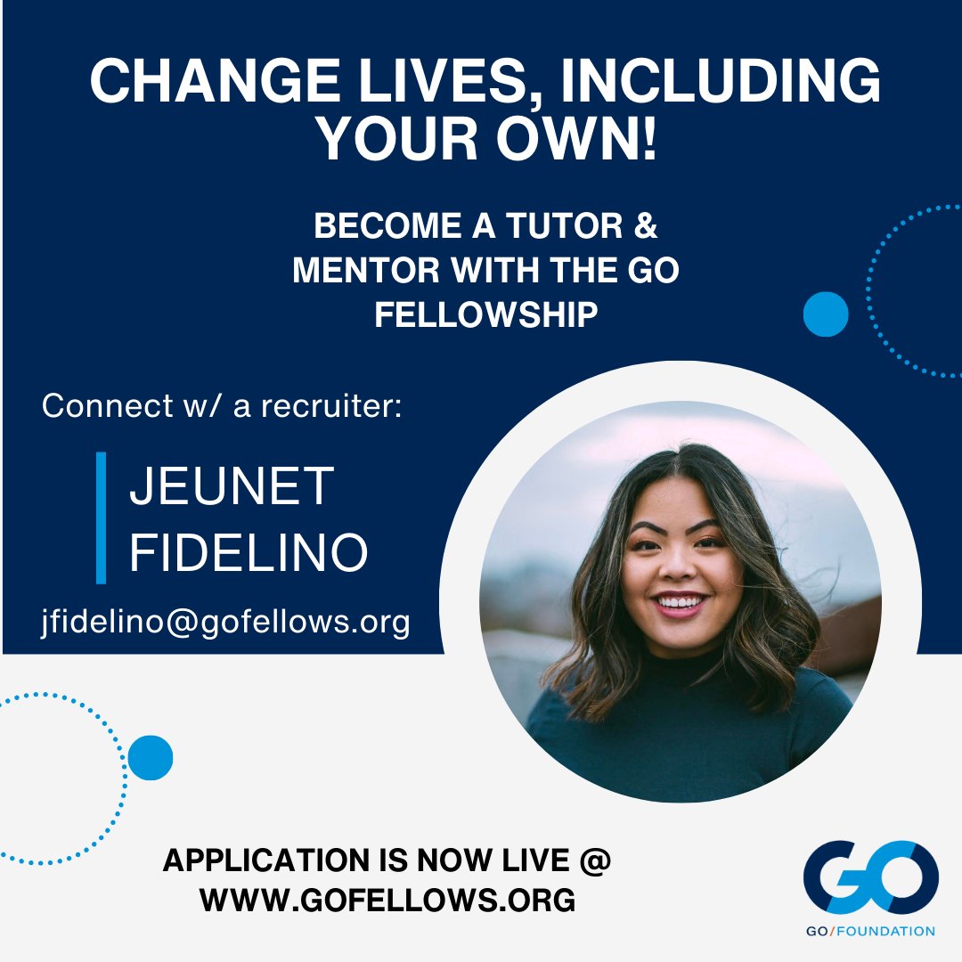 Become a GO Fellow! Transform lives, grow personally, and serve communities. Join us at Rutgers Newark Career Fair, 2/21. U.S citizens/residents &amp; 18+ with HSD/GED eligible. Learn more: gofellows.org #AmeriCorps #ServiceYear #GapYear #RutgersCareers