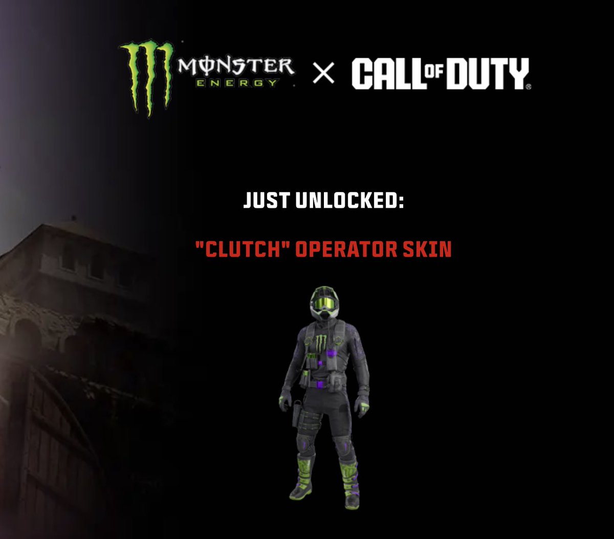 Visit this Call of Duty profile link to unlock a free Monster Energy Skin in MWIII and Warzone:
profile.callofduty.com/cod/login?redi…