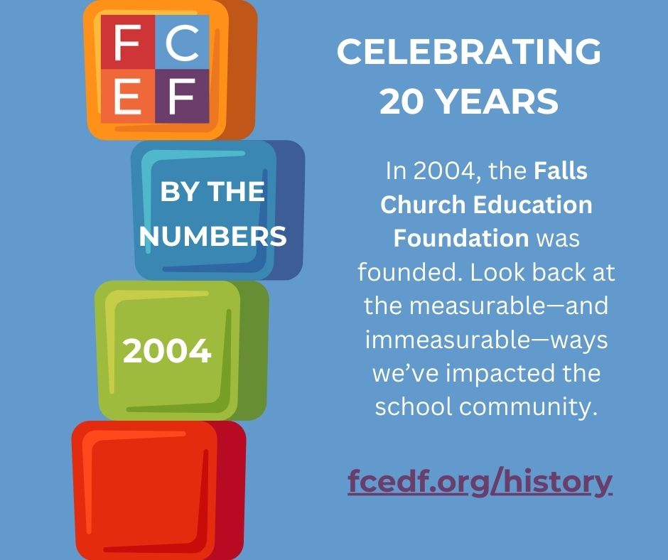 The Falls Church Education Foundation has supported @FCCPS for 20 years! Find out how we got our start. fcedf.org/history
