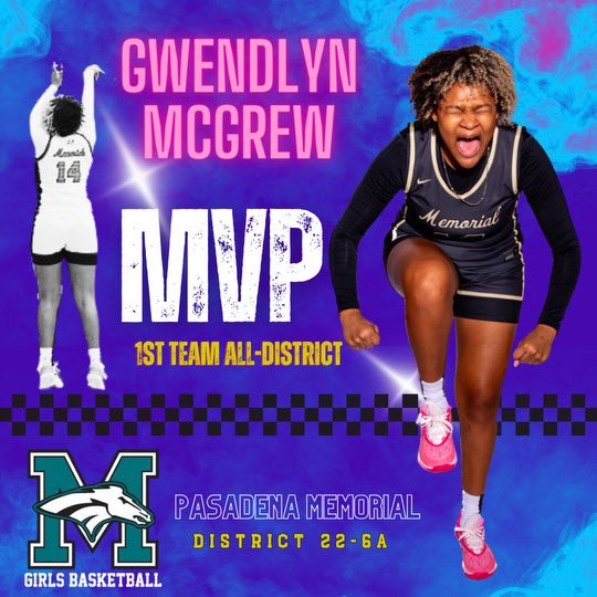 🥁🥁🥁…. MVP MVP MVP & 1st Team All-District Congrats!!! Hard work & dedication… awesome job. Can’t wait to see what great things you do in college @gwendlyn2024!!! 🏀🤙