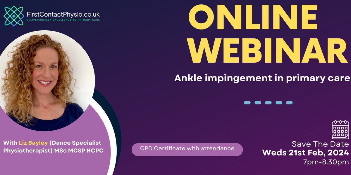 🚨 only 4 tickets remaining 🚨 Less than 24hours to go until our highly anticipated monthly webinar with @lizbayleyphysio! Be quick, it’s almost sold out! Tickets: eventbrite.co.uk/e/792478463417… #cpd #fcp #webinar #msk