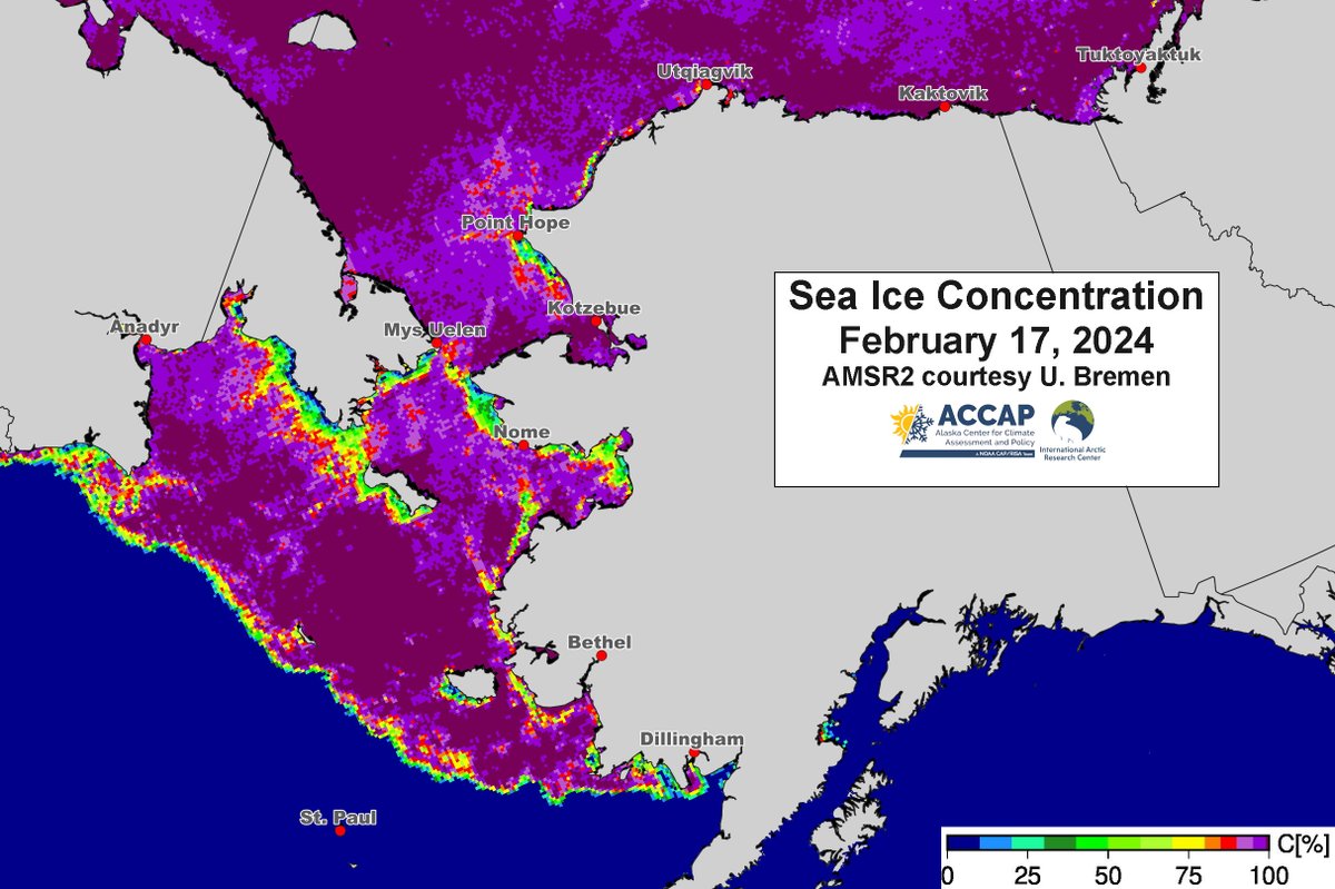 Rick Thoman's Arctic Report Card is focused on Sea Ice this Week. He Reports: While extent nears seasonal maximum, thickness remains low, with ominous implications for summer melt. Barents Sea sees significant loss, with Alaska experiencing mixed ice conditions. @AlaskaWx