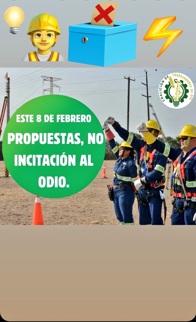 #NiUnPasoAtrás
#Ruta2024
#NoAlVotoElectrónico
#NoMásCijubila
#baseinformadanomanipulada
@CoalicionCFE @SUTERM_NACIONAL 
@lopezobrador_ @CJF_Mx @Centrofcrl @STPS_mx @OITAmericas @SCJN @CorteIDH