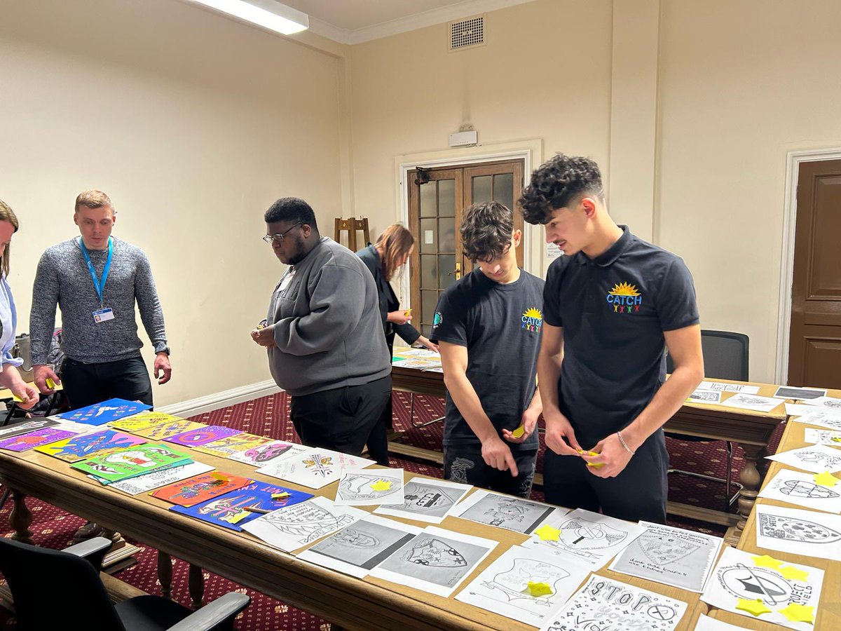 Our young volunteers took part in a judging panel this evening to select a logo for #ProjectShield, a partnership approach to tackle serious youth violence & protect young people in Leeds. The logos were all designed by young people with some inspiring thought-provoking concepts.