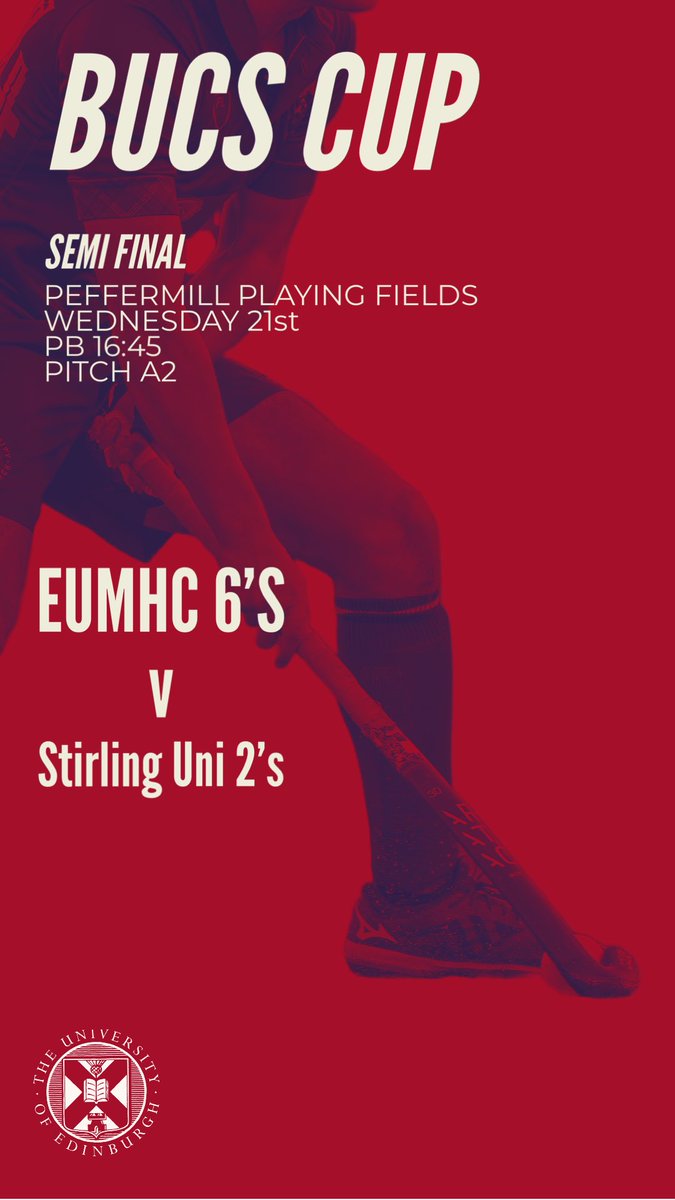 All the information you need for tomorrows BUCS cup semi final for the 6’s. Mon the boys.

#bleedgreen <a href="/UoESportsunion/">Edinburgh University Sports Union</a> <a href="/UoESport/">UoE Sport</a> <a href="/BUCSsport/">BUCS</a>