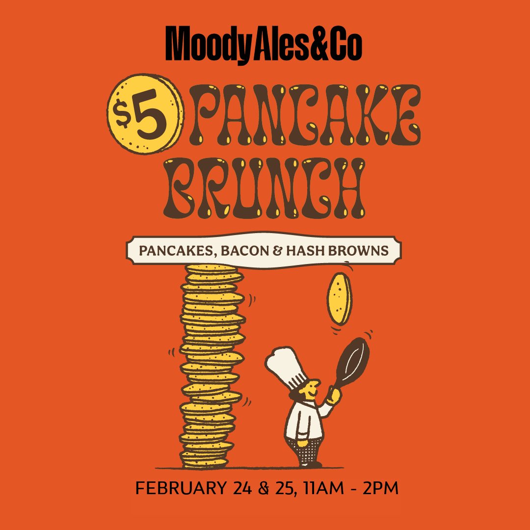 YOU ASKED, WE LISTENED! Join us again this weekend for our $5 pancake brunch! Indulge in pancakes, bacon, and hash browns from 11am to 2pm. Don't miss out on this delicious deal!