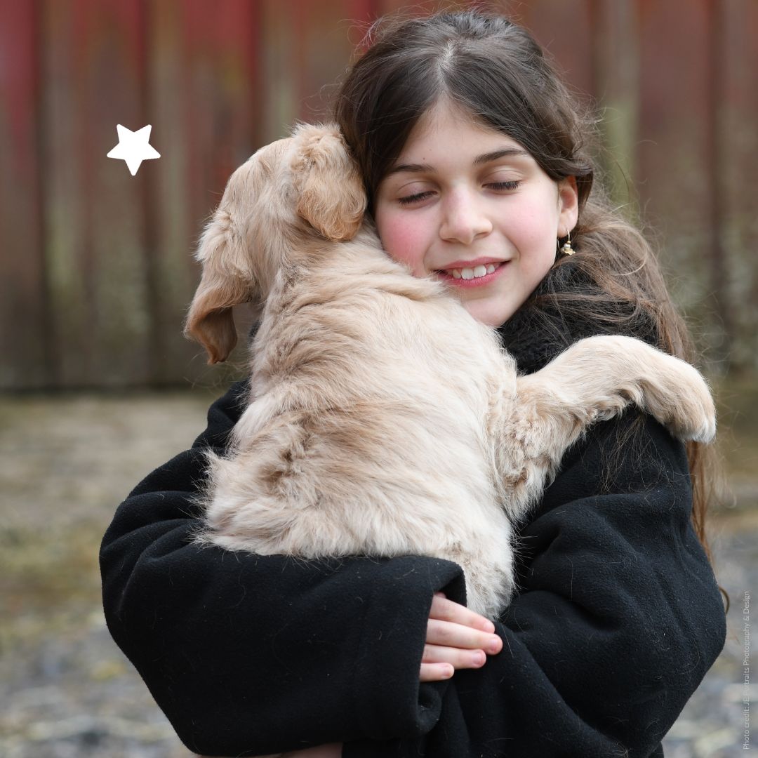 This #NationalLoveYourPetDay, celebrate the #HeartOfAWish with Anavah and her furry friend, Willow. 🐶💙 Visit wish.org/heart for Anavah’s full story, along with other incredible wish kids fighting against heart conditions. 🧡#AmericanHeartMonth