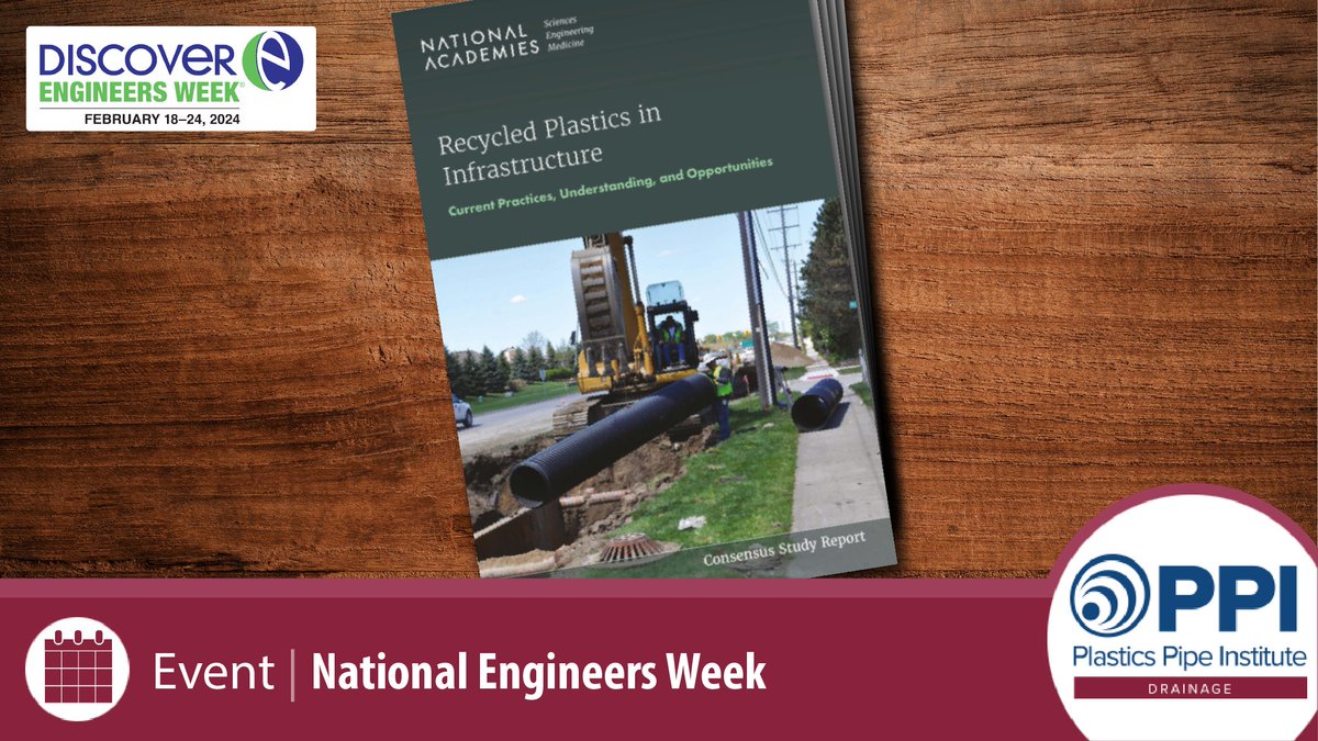Engineers are finding inspiring solutions for our future. Click here and read this report from National Academies of Science to learn more! ow.ly/Zz0Z50QFIIY PPI Drainage Division: ow.ly/MLq550QFIIZ #plasticpipeconnects #engineersweek #corrugatedHDPE