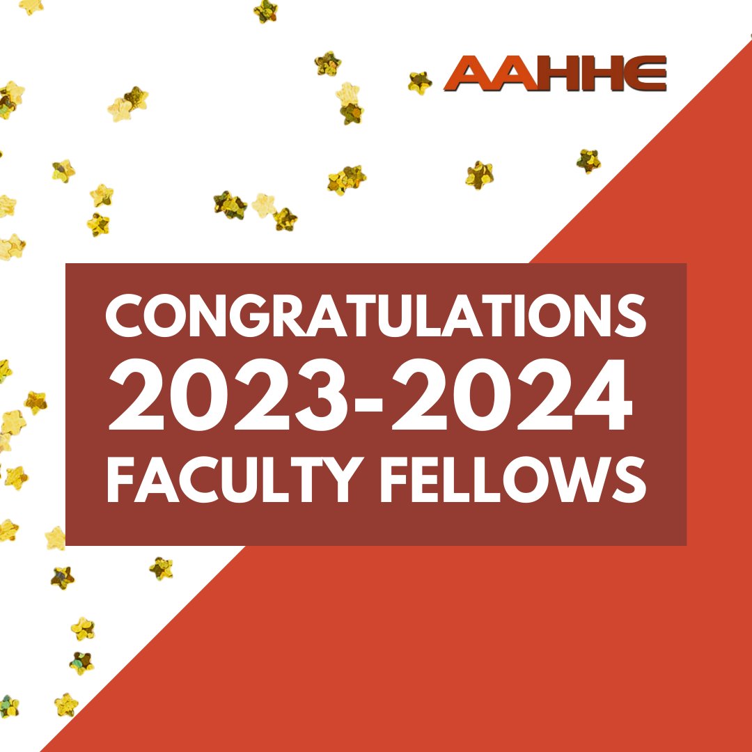 AAHHEorg's tweet photo. Congratulations to our 2023-2024 AAHHE Faculty Fellows!
To read more about our 2023-2024 Faculty Fellows, please visit https://t.co/pXlvUVZPBm.
#aahhe #fellowshipprogram #facultyfellows #latinx #highereducation https://t.co/gB5yXfjnUd