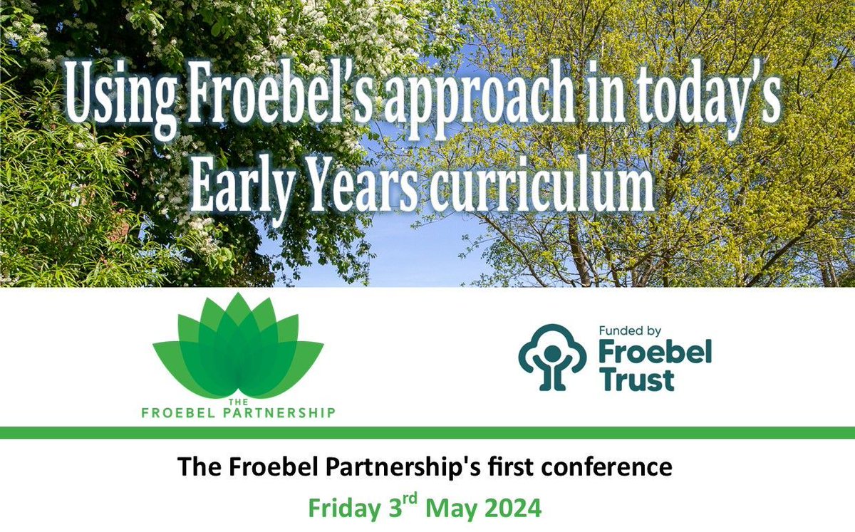 With 87 tickets sold, there are only 13 tickets left for our conference on 3rd May! Book your place now before it's too late: buff.ly/3srM1dx #Froebel #earlyyears #networking #unity