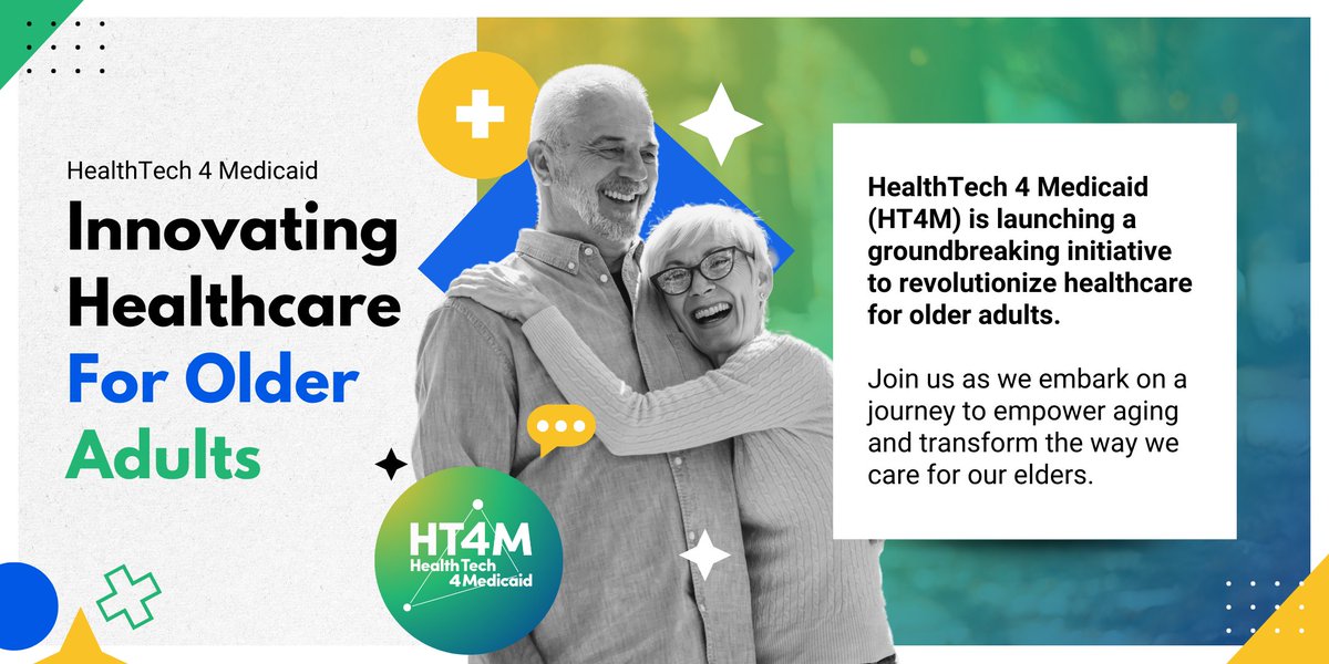 🚀 Exciting news! HealthTech 4 Medicaid (HT4M) is launching a groundbreaking initiative to revolutionize healthcare for older adults. Join us on this journey to empower aging and transform elder care. #HealthTech #EmpowerAging