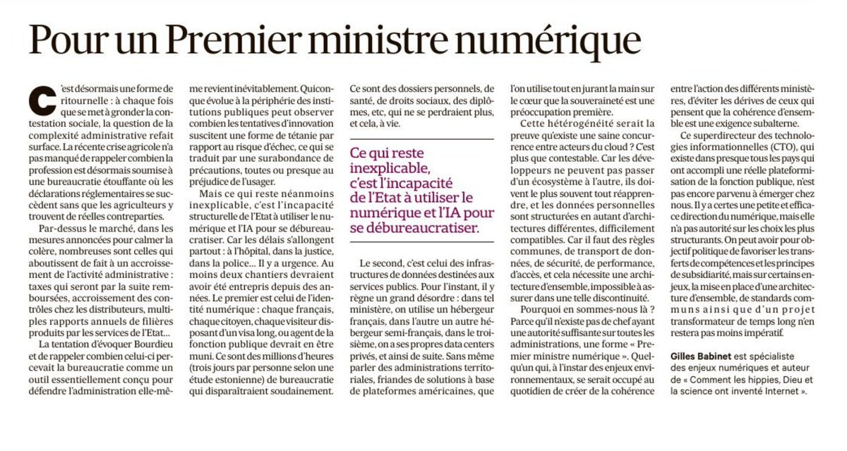 Gilles Babinet tweet media