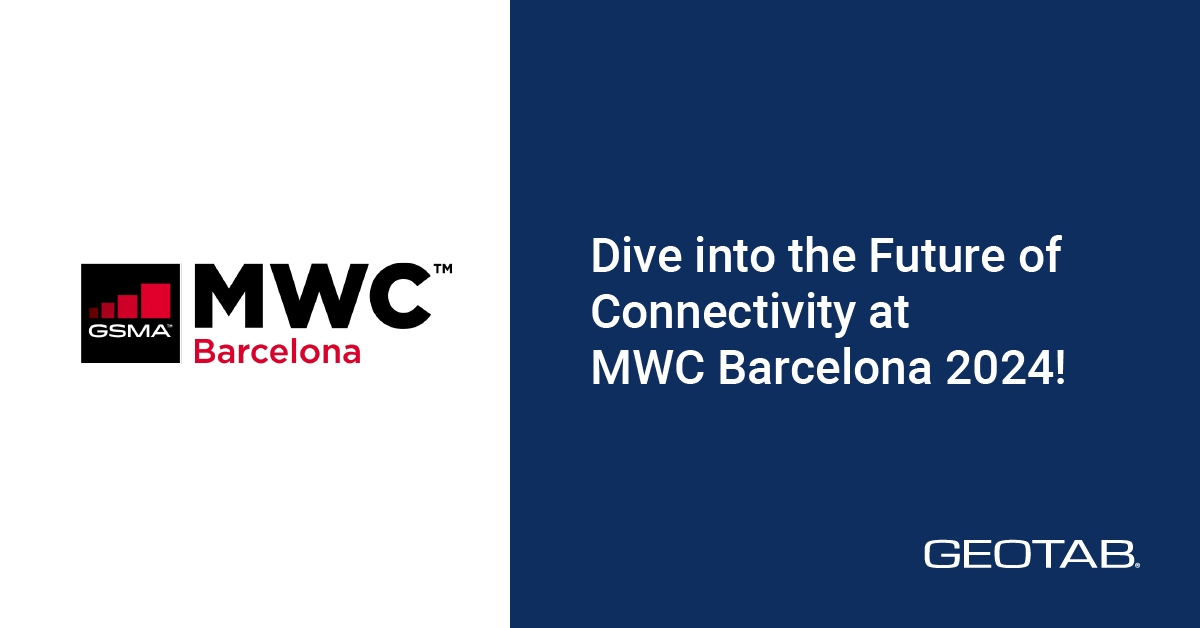 GEOTAB's tweet image. Connect with us at MWC Barcelona and let&apos;s explore how Geotab&apos;s cutting-edge solutions can drive your success.
mwcbarcelona.com

#MWC24 #Geotab