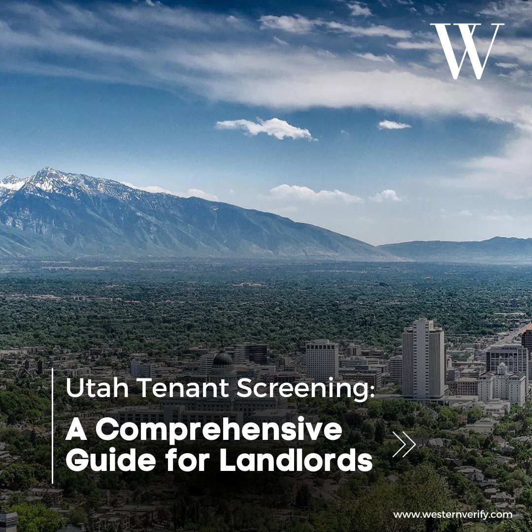 ATTENTION UTAH LANDLORDS AND PROPERTY MANAGERS! 

Ensure rental success in Utah with our (FREE) complete guide for expert tips and insights: westernverify.com/utah-tenant-sc…

#UtahPropertyManagement #UtahLandlords #TenantScreening