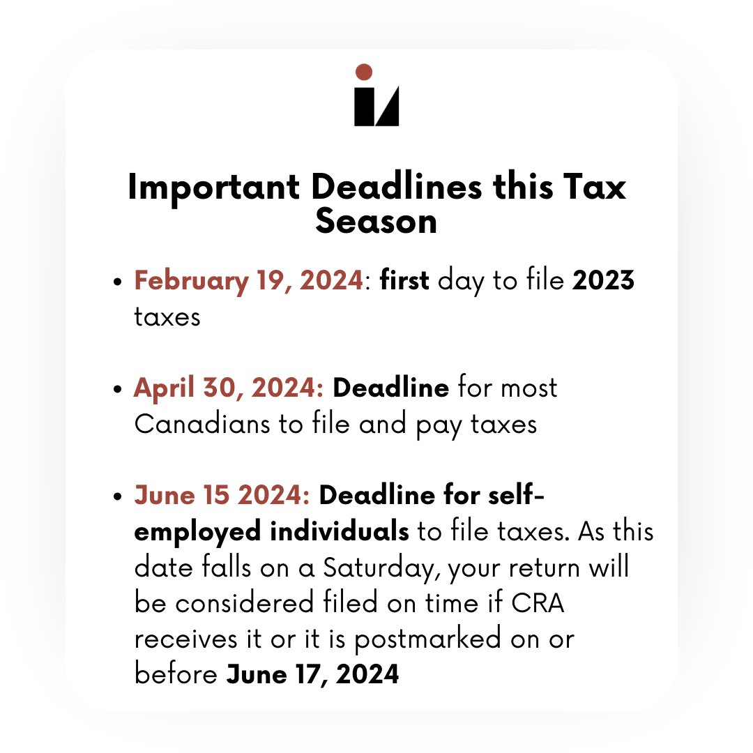 Tax season is upon us! Make note of these important dates and deadlines to stay on track this season and avoid any late filing penalties! #TaxSeason