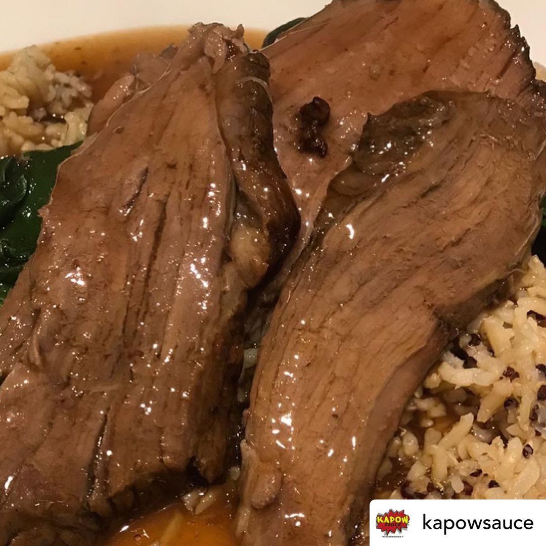 Kapowsauce's tweet photo. The kitchen is now closed...Quinoa mushroom rice with spinach.

Slow cooked roast beef mustard with gravy.

#babyeating #beef #beefy #cookingskills #dinnerideas #eatingshow #eatitright #eatwithme #finfincooking #foodcreations #foodeatingvideo #foodpreparation #foodstyleguide https://t.co/xabJPXmQZY