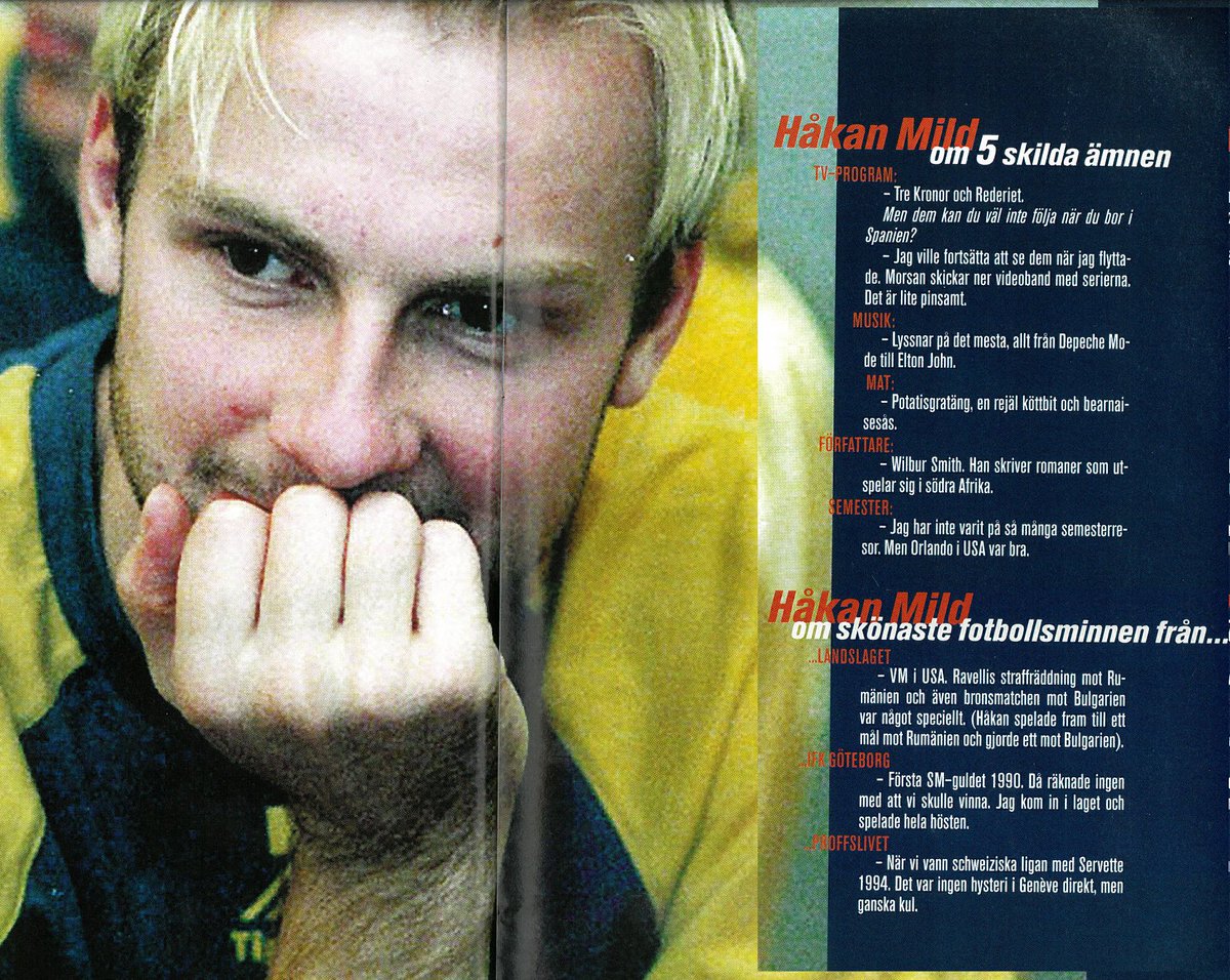 Håkan Mild om 5 skilda ämnen (1997)
Fin gammal faktaruta om allt och inget...