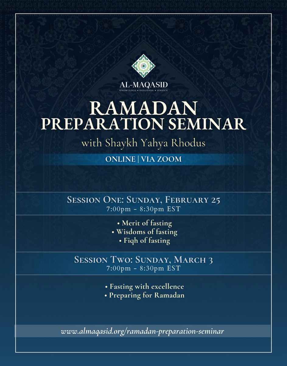 To register, please visit
almaqasid.org/ramadan-prepar…