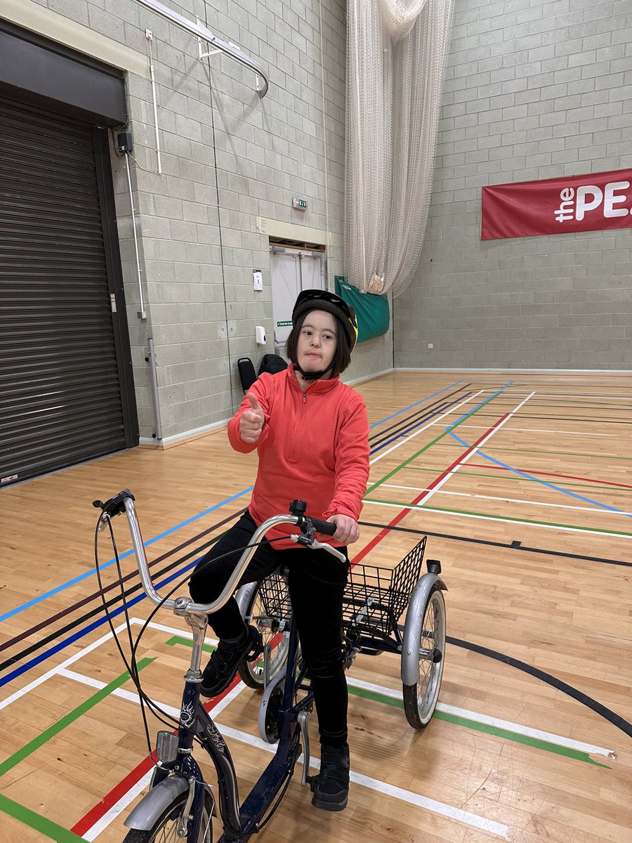 SportAbilityAS's tweet photo. Bikes without barriers back up and running 🚲 

Great seeing everyone smiling and having fun 💜 

#SportabilityAS https://t.co/yFMrghpTuk