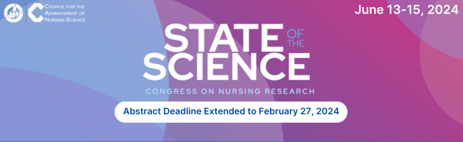 The Council for the Advancement of Nursing Science is accepting abstract submissions through February 27, 2024, for this year's State of the Science Congress on Nursing Research. Learn more and submit here: aannet.secure-platform.com/cans