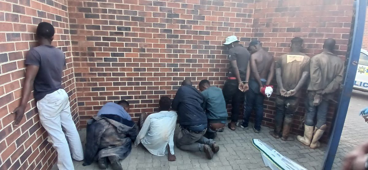 EversonLuhanga's tweet photo. ELEVEN zama zamas have been arrested following a shootout with JMPD, SAPS &amp; other law enforcement agencies late on Tues afternoon in Primrose, Germiston. One of the suspects has been taken to hospital after being wounded. The operation followed an early robbery on the M1 highway https://t.co/pnhMhIrrAi