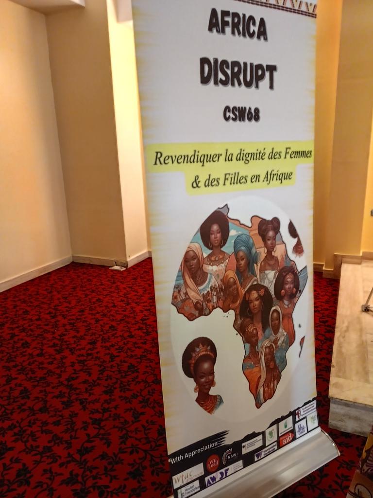 We join African Women for #AfricaDisruptCSW68 in Yaounde Cameroon on theme' Reclaiming the dignity of women and girls in Africa.' This week, individual waves of feminist resistance crest and converge, to push against power structure.
