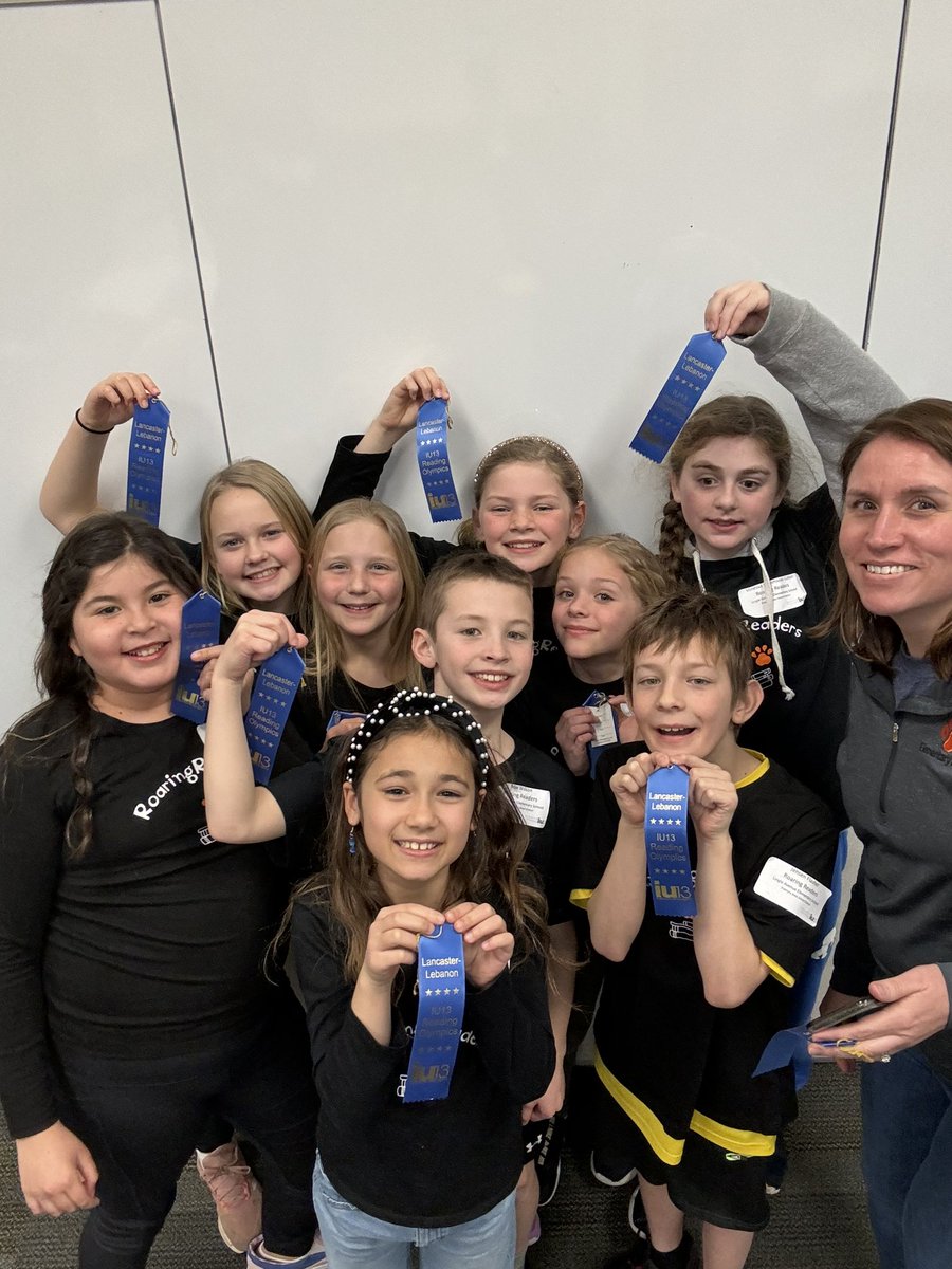 Had the pleasure of chaperoning and moderating at the IU 13’s Reading Olympics! These  Lingle kids know their books and brought home BLUE! <a href="/LingleAveElem/">Lingle Avenue Elementary School</a>