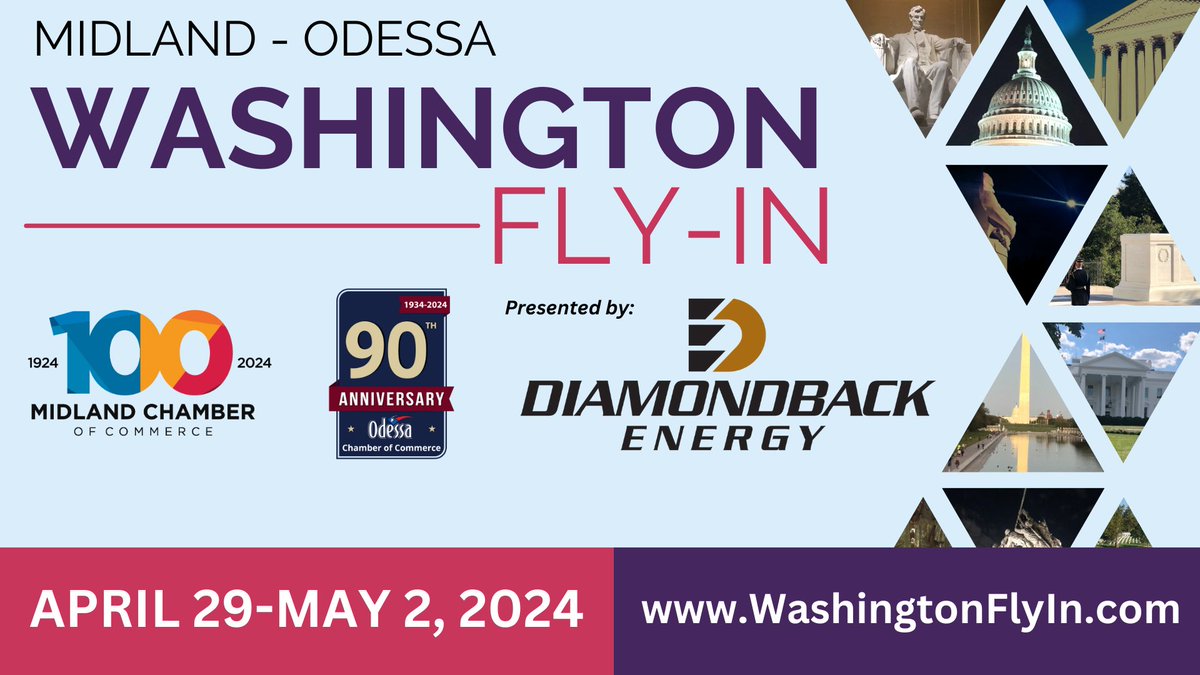 Interested in advocating at a federal level on issues impacting your community? Take advantage of the chance at our 2024 Midland-Odessa Washington Fly-In. We need YOU to make this successful. 
Register to attend here: bit.ly/4bJgiX0