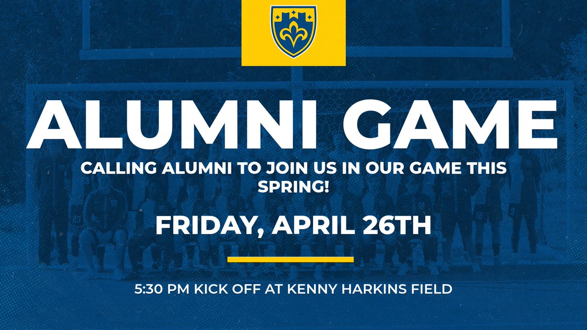 Our Alumni game this year will be on April 26th at the Kenny Harkins Field 

#SaintsRiseUp