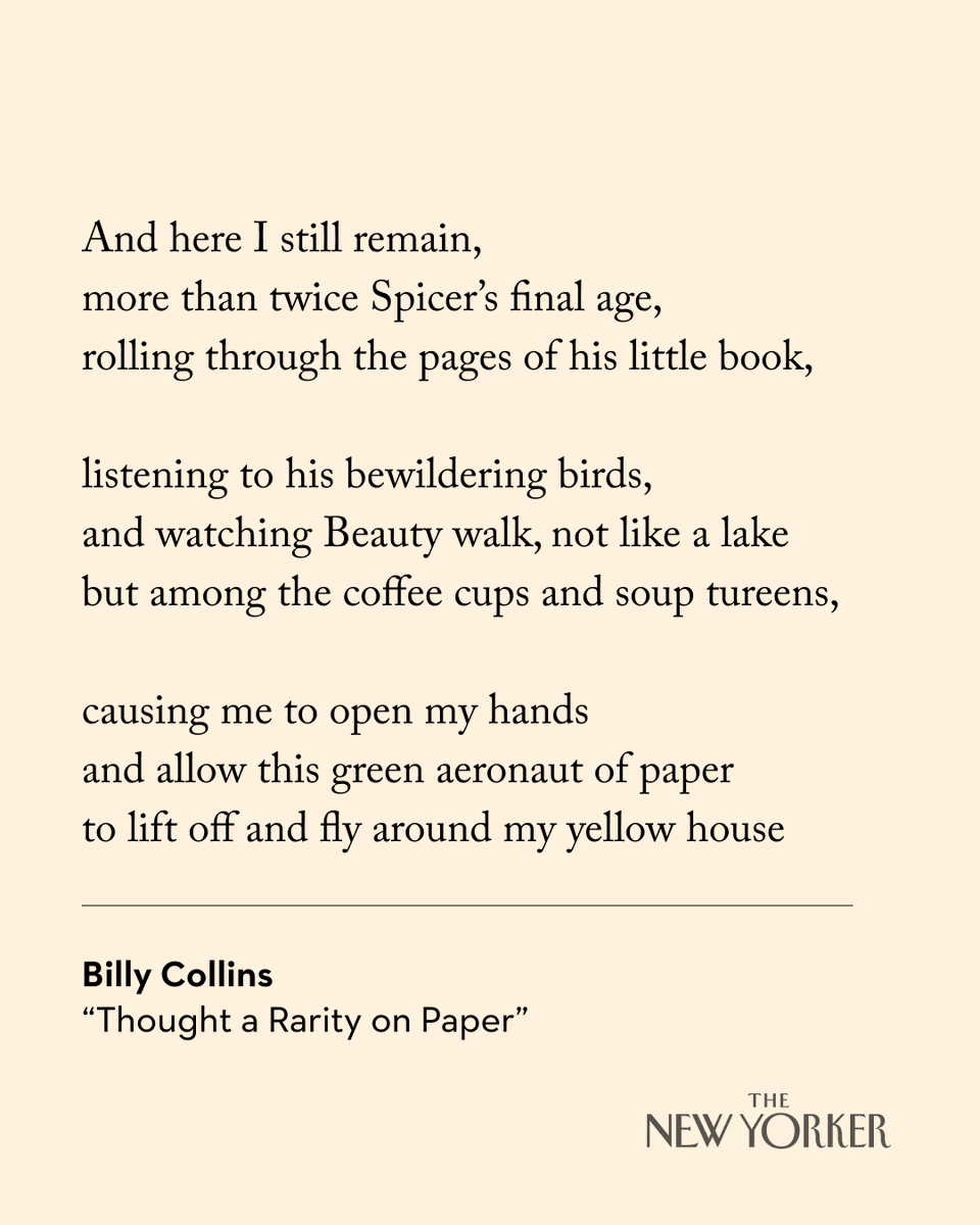 From “Thought a Rarity on Paper,” by Billy Collins. Read it in full: nyer.cm/TggWMIL