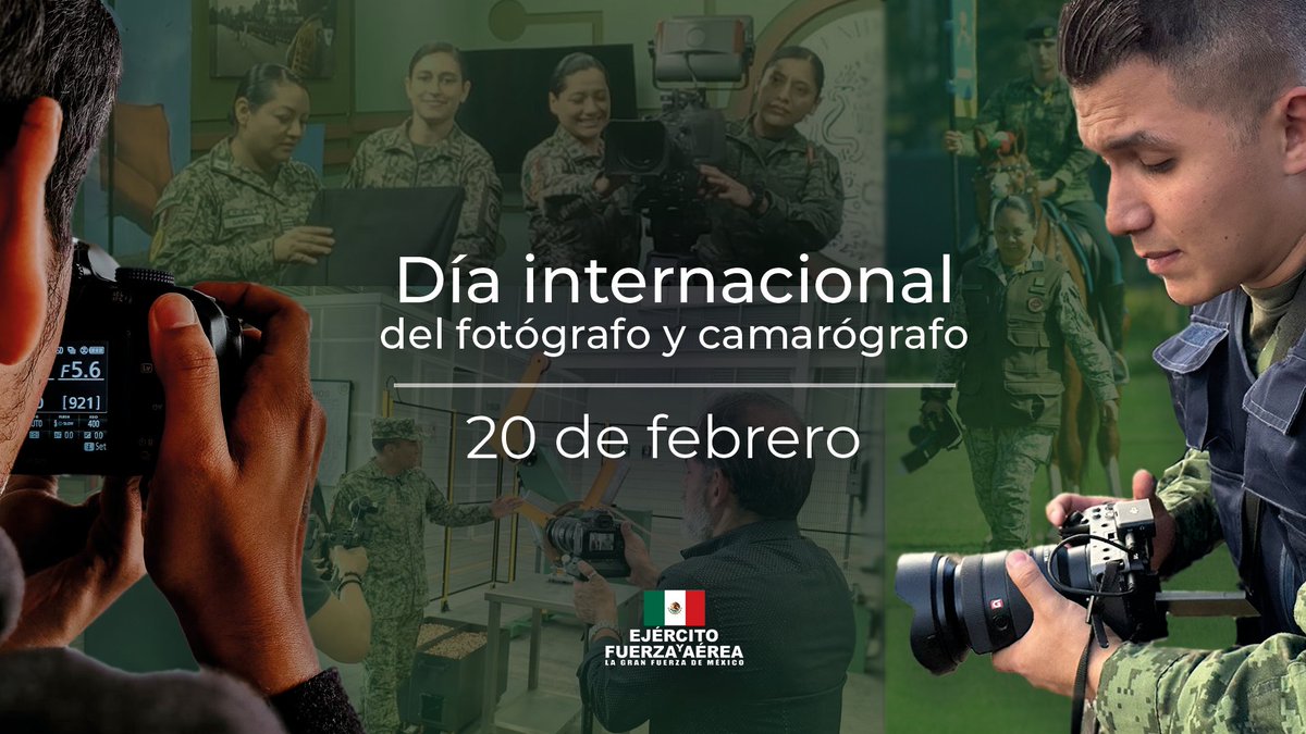 #ÚltimaHora   
¡Felicidades en su día!

Reconocemos a los profesionales #Fotográfos y #Camarógrafos que están siempre, pendientes de plasmar en su visión la heróica labor de servir a México.

#UnidosSomosLaGranFuerzaDeMéxico