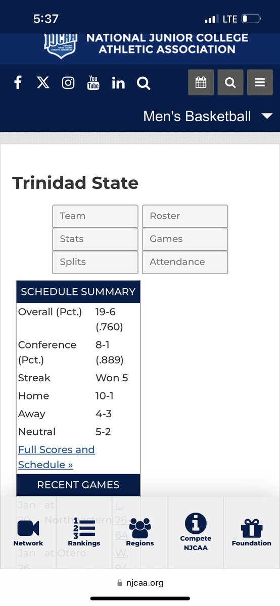 CoryFehringer's tweet photo. Network is Your Net worth!
“The Hood is Hot” 🥵
S/O to The NJCAA TEAM:
WNCC: 19-8 (T1st - playing to Host)
TSJC: 19-6 (T1st - looking to 3 peat)
Cowley: 22-4 (2nd - At Large on Line)
Start Strong. Finish Stronger!
#ForTheFamily
#AllAboutUS
#TrustandCommitment
#TougherTogether https://t.co/L2IUCs56LE