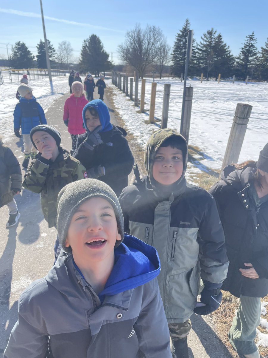 The Gr3s started their new Measurement unit today! We learnt all about standard units of measurement such as millimetres, centimetres meters and kilometres. We wrapped up our lesson by going outside and walking a full kilometre to see how far it actually is! <a href="/StJohnPaul2/">St. John Paul II Catholic Elementary School</a> #DPMATH