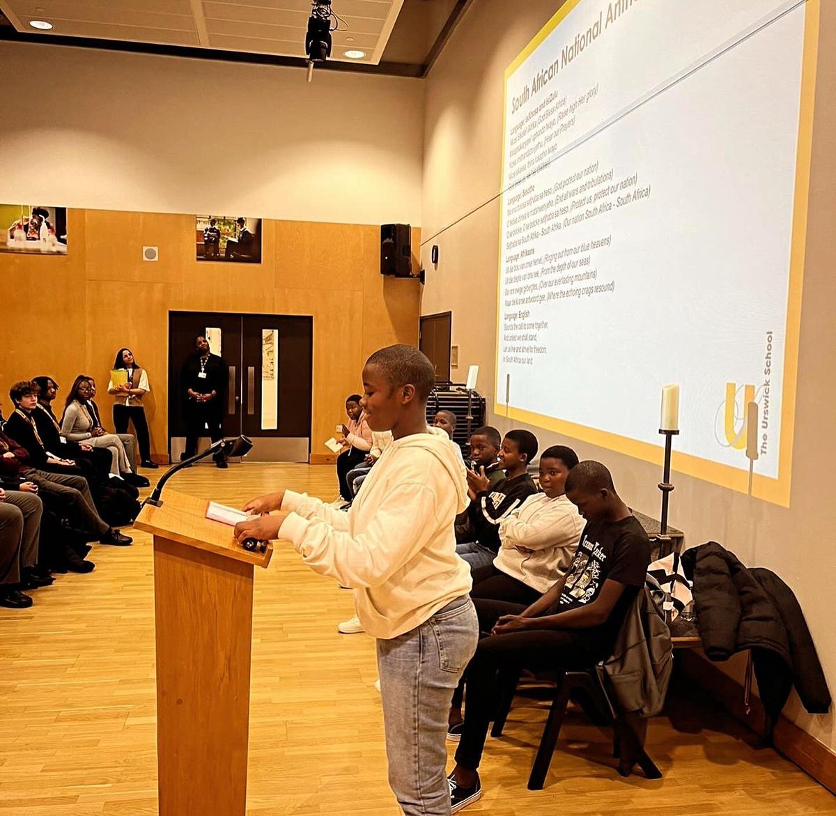 sharedifference's tweet image. Team Ntafufu have excelled this week in sharing their history, culture, languages and individual talents at @UrswickSchool through lessons and assemblies. They also got to join in with their peers in Year 11 Urswick lessons. They were warmly welcomed. 🧡
