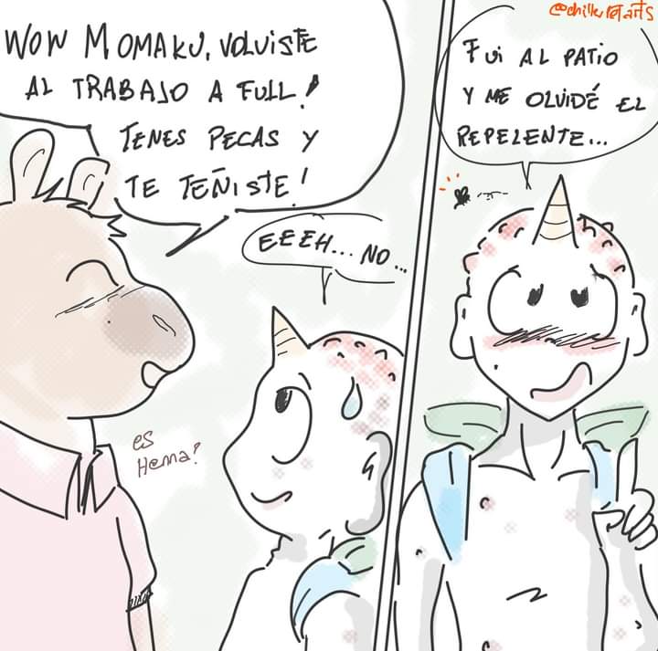 Pican pican los mosquitos.... #MomakuChan 
#mosquitos