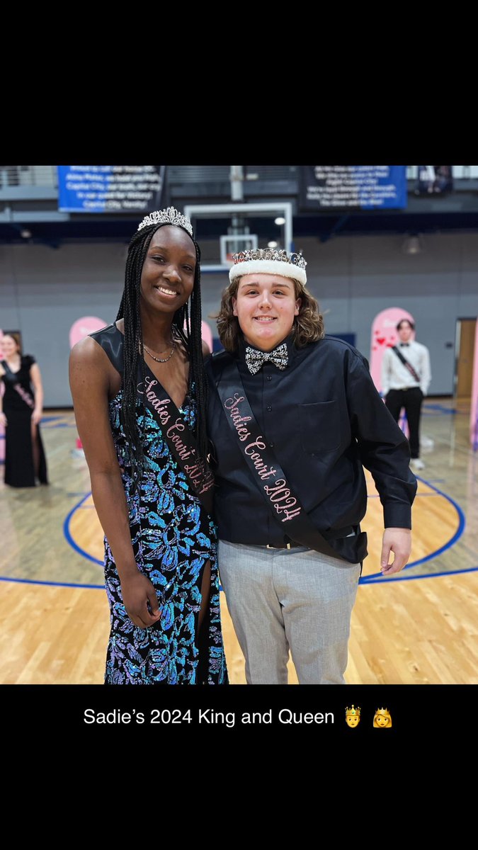 Congratulations to Kaiden Menning and Jada Anderson for being crowned Sadie’s King and Sadie’s Queen! #GoCavsGo