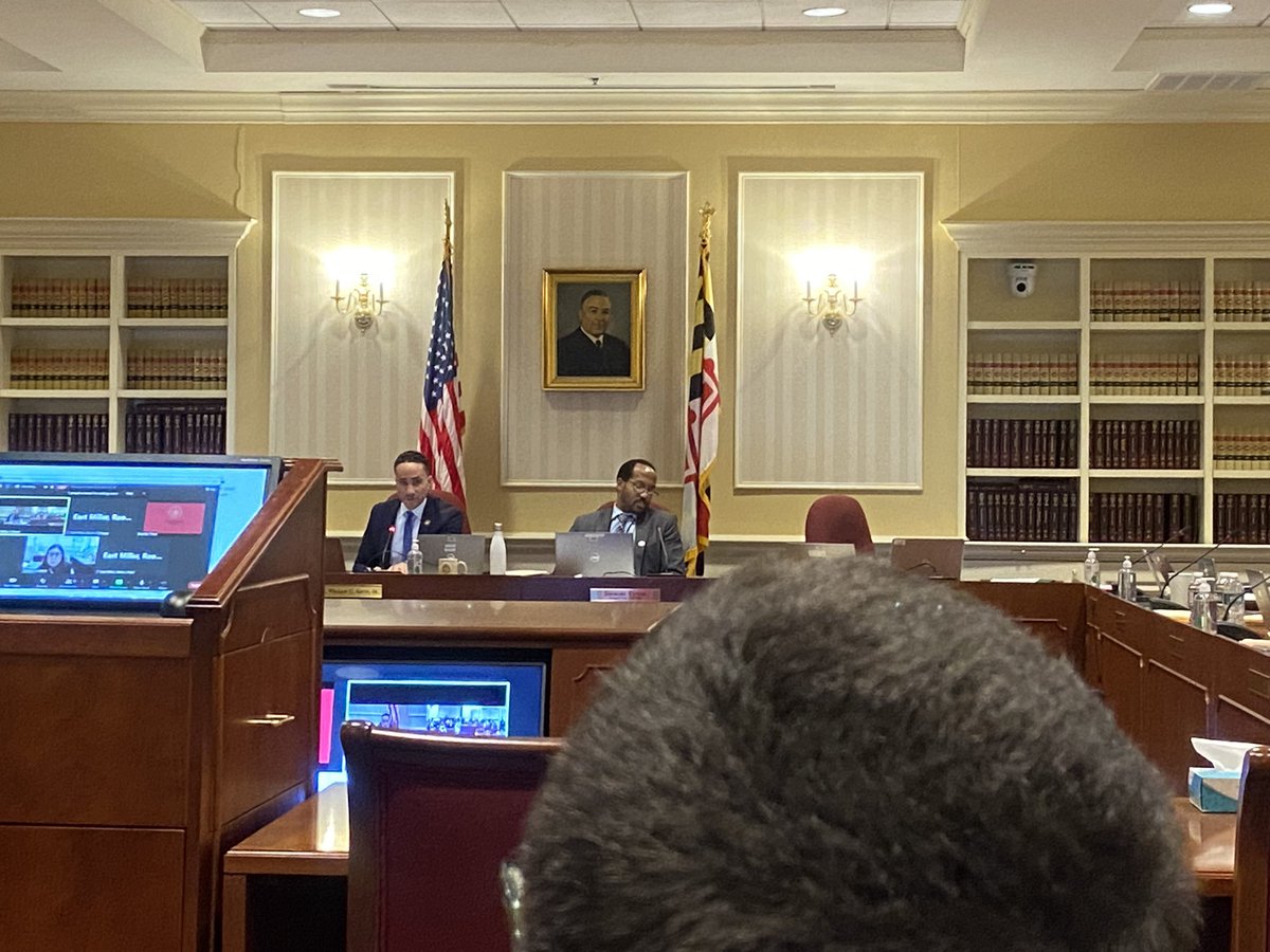 BUILDBaltimore's tweet photo. Great meetings today with Delegate @Embry4Delegate &amp; Senator @Willcsmithjr about a bill that will end parole fees in Maryland, as recommended for years by @FinesandFeesJC &amp; @BrennanCenter. The bill will be heard next week in the senate, where Sen. @jillpcarter has sponsored it! https://t.co/njIRjfxSLH