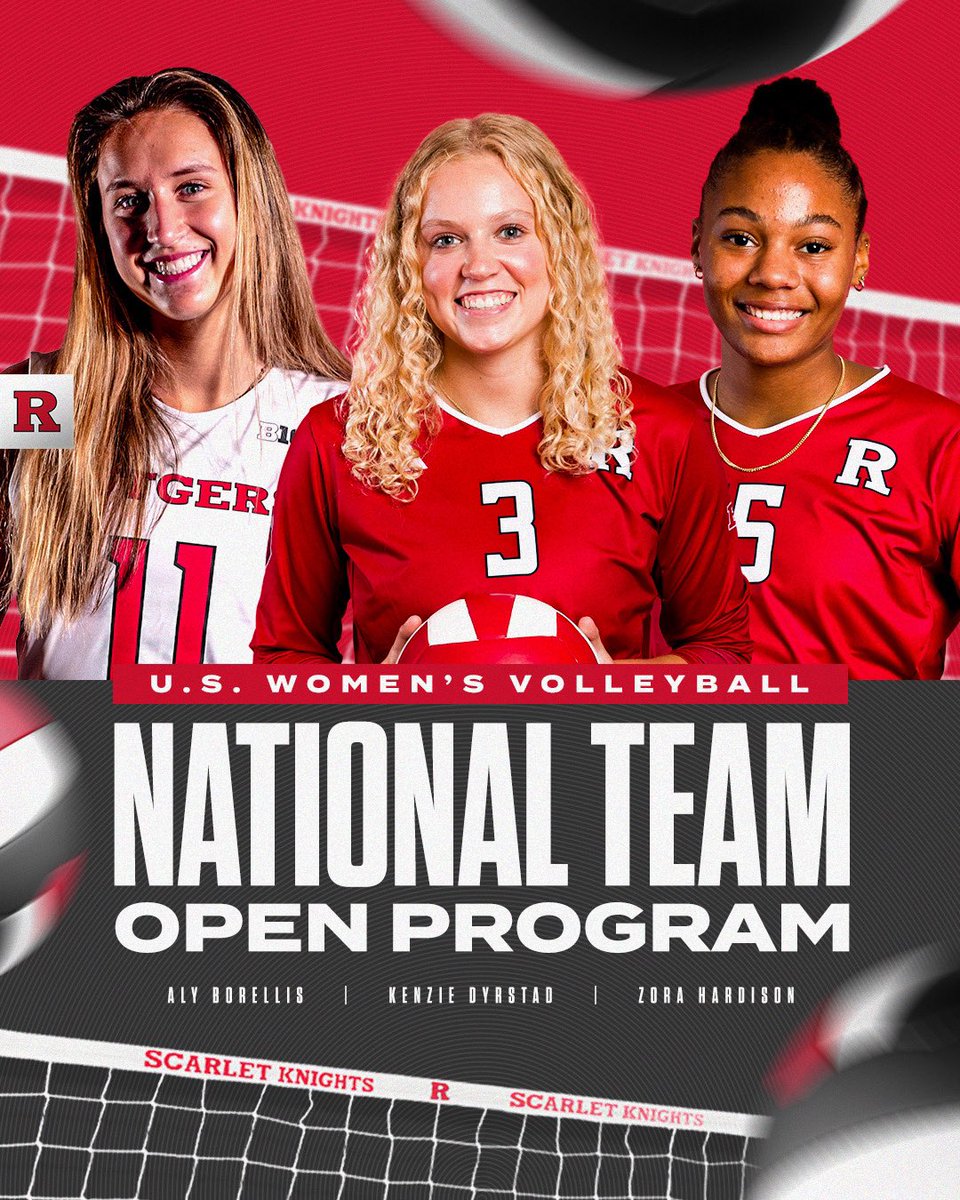 𝐔.𝐒. 𝐖𝐨𝐦𝐞𝐧’𝐬 𝐍𝐚𝐭𝐢𝐨𝐧𝐚𝐥 𝐓𝐞𝐚𝐦 𝐎𝐩𝐞𝐧 𝐏𝐫𝐨𝐠𝐫𝐚𝐦 🇺🇸 🏐 . Congrats to “R” three Scarlet Knights heading to the US Olympic Training Center . #GoRU #RUVB #b1gvolleyball #ncaavolleyball #usavolleyball