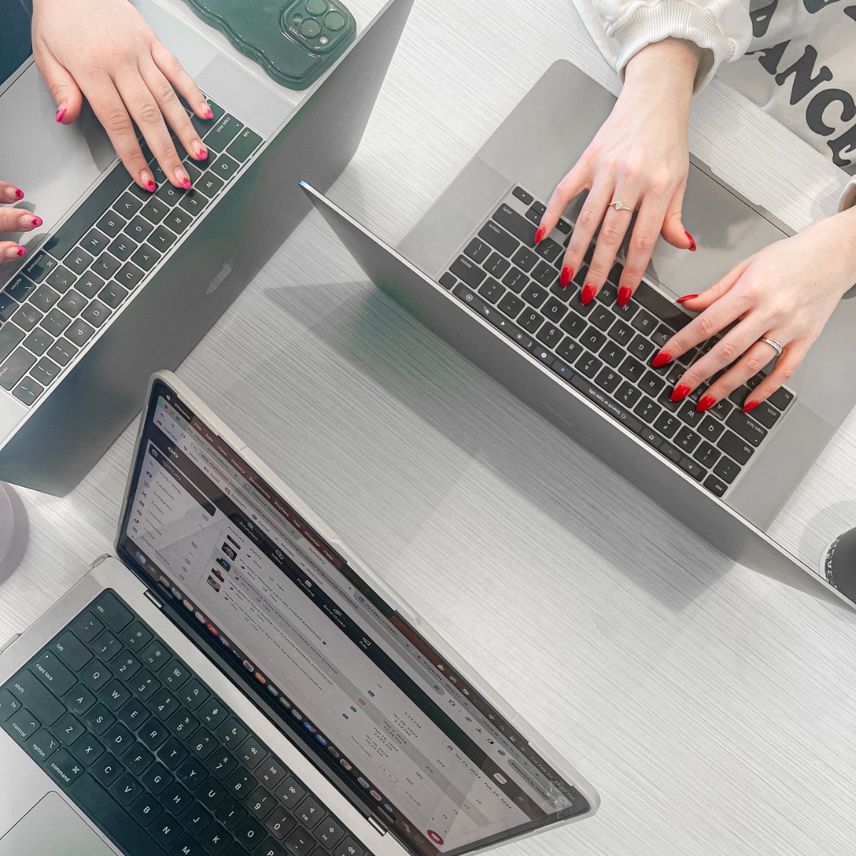 We had a great morning at Post Coffee reviewing our February stats, researching trends, and planning next month's content for our clients. 💚
