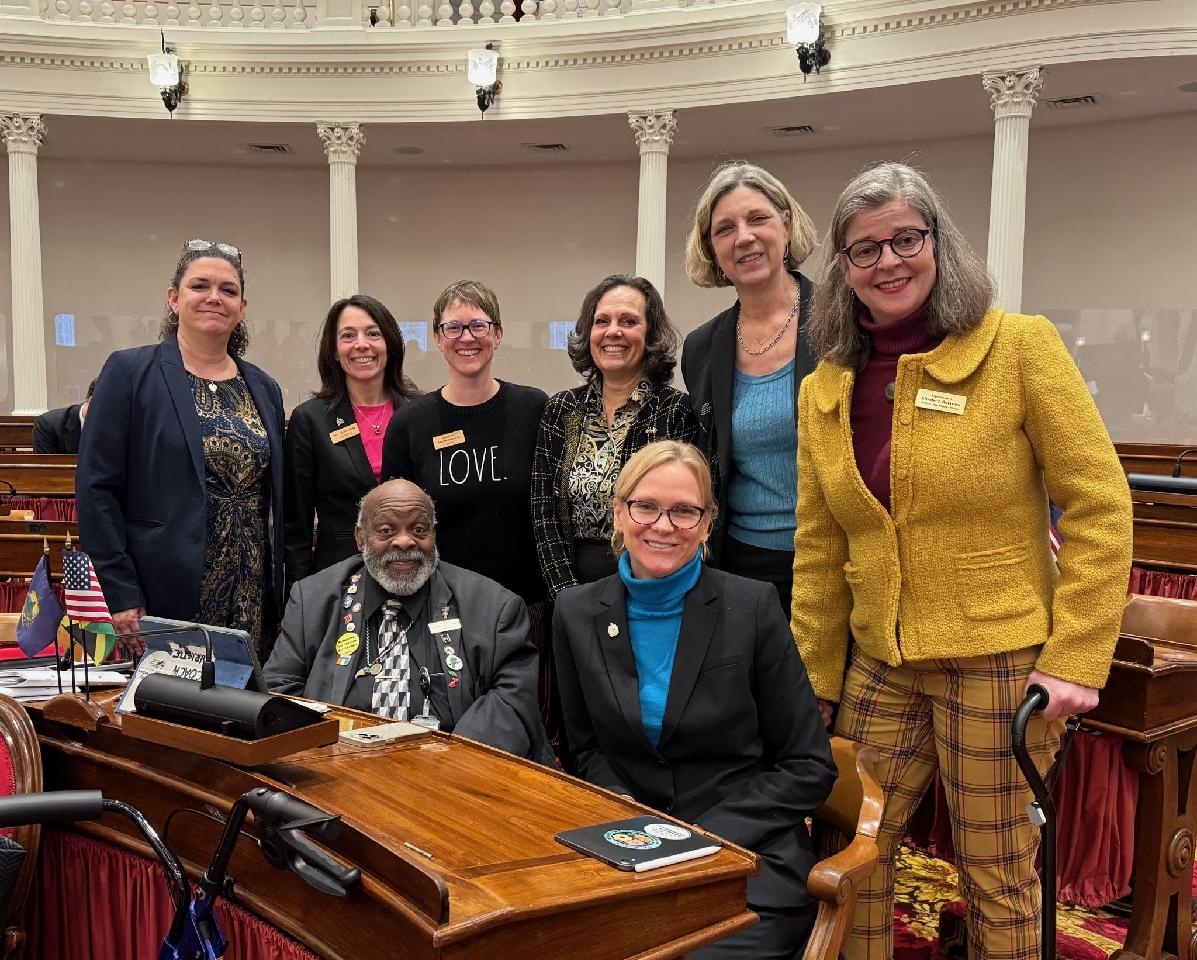 Pictured here are some VT school boards doing double service in the VT legislature. Thank you x2!