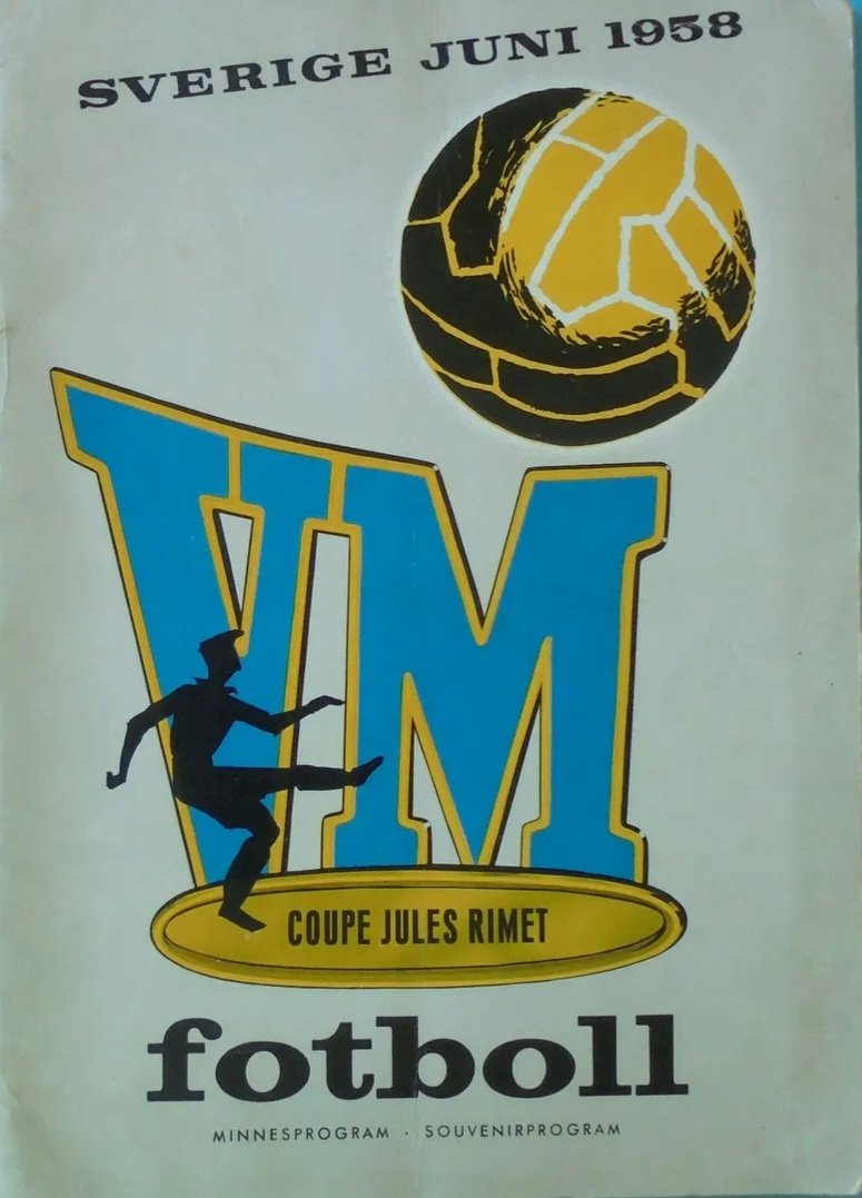 🇸🇪 #WorldCup 1958 🇸🇪 - Promo Poster & #WorldCupFinal Programme 🇸🇪 🇧🇷
