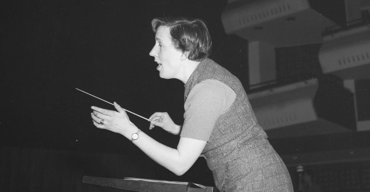 Ruth Gipps was born exactly 103 years ago today. We'll be studying her 4th Symphony at our London course on Sunday next week (3rd March) - with @BatonAlice conducting. There are currently vacancies for STRINGS (esp. violins), TRUMPET and PERCUSSION. 👉 rehearsal-orchestra.org/courses