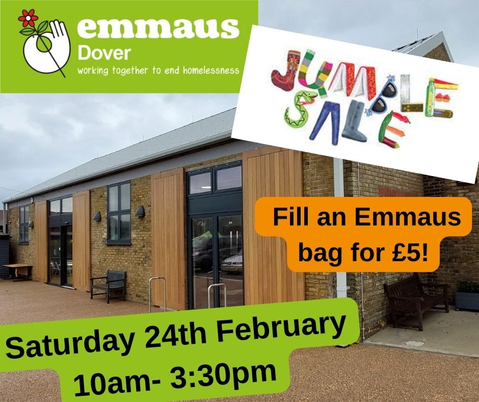 We are holding a jumble sale this Saturday. Fill an Emmaus bag for £5! All proceeds go to support those who have experienced homelessness. Saturday 24th February, 10am - 3:30pm facebook.com/events/4129410…