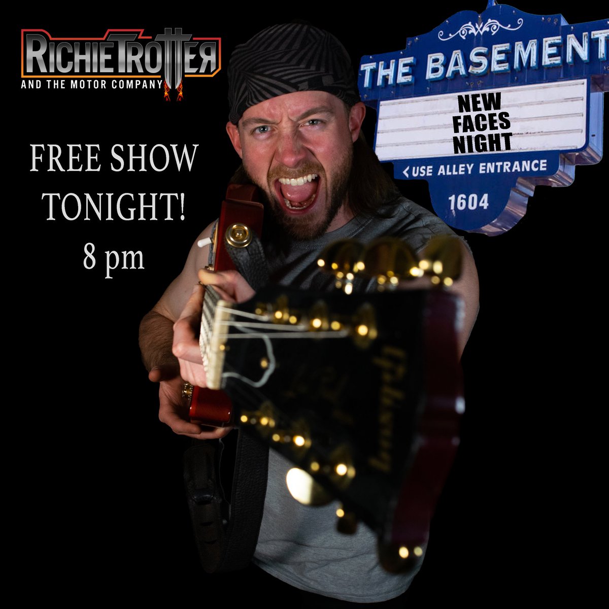 TONIGHT TONIGHT TONIGHT! We’re playing #NewFacesNight @TheBasement!! The FREE show starts at 8 pm! See y’all there! 🤘😎🤘
.
.
.
#RichieTrotter #TheMotorCompany #DearWorld #RTMC #TheBasementNashville #FreeLiveMusic
#FullBandShow #RockBand #RockMusic #NewMusic #Debut