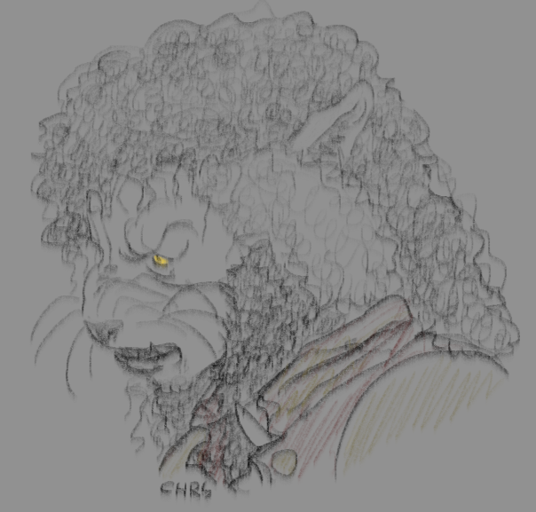 scrunklynrabid's tweet photo. the werecat #mjart https://t.co/7FXeevWJnd