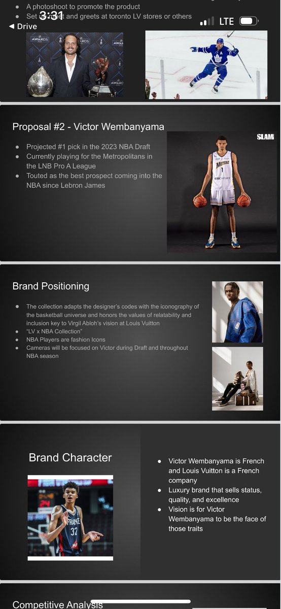 My elementary level presentation on how Wemby and LV should collaborate a year ago.  Some things are just meant to be